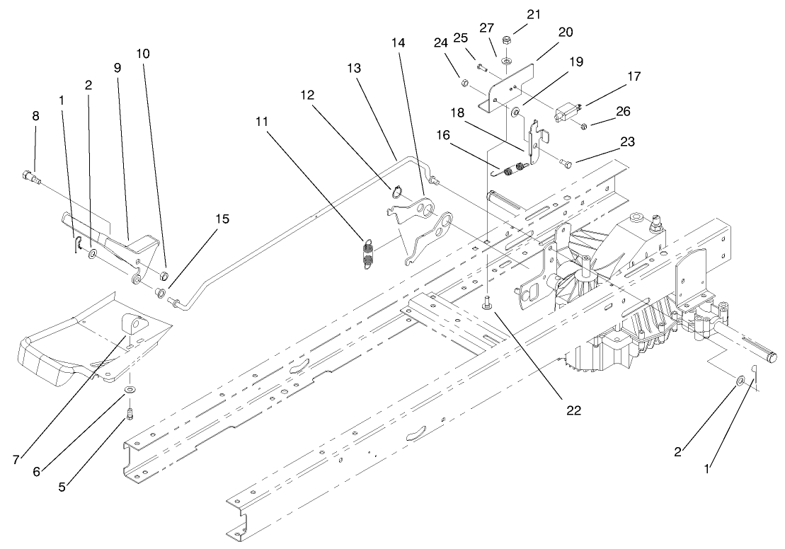 Hydro Transaxle Controls Assembly