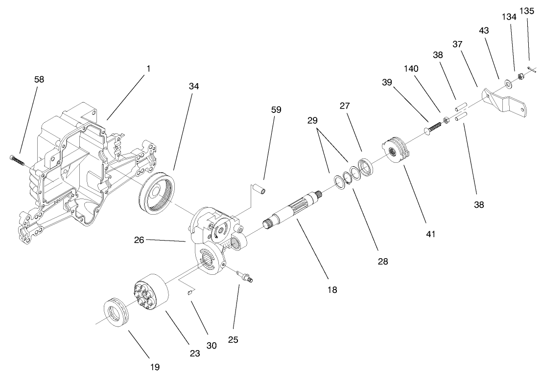 Hydro Transaxle Assembly (cont.)