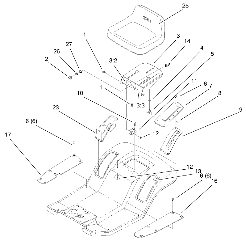 Rear Body & Seat Assembly