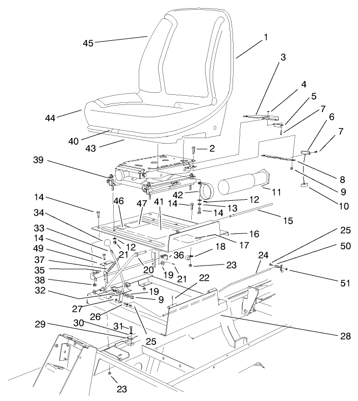 Seat & Throttle Assembly