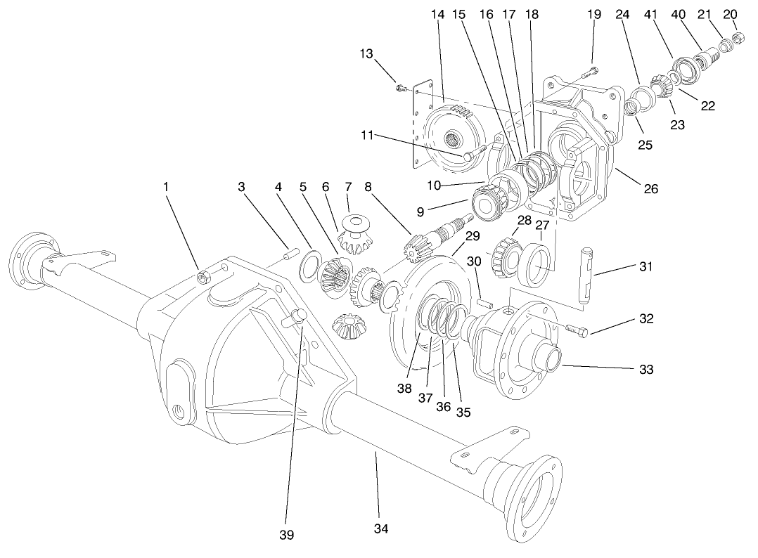 Front Axle Assembly No 94-6933 (continued)