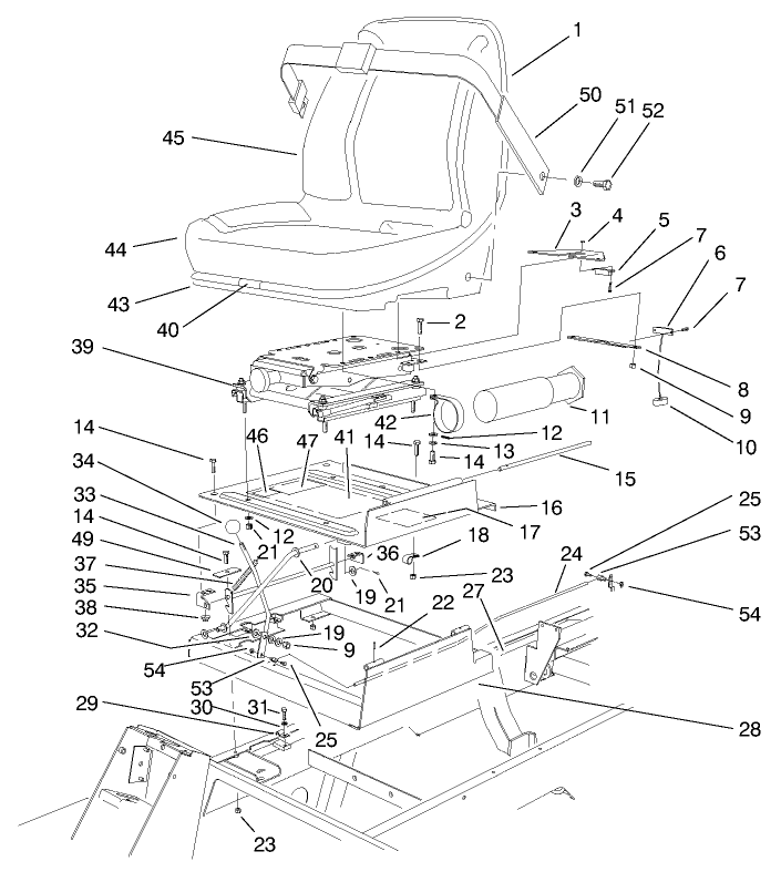 Seat & Throttle Assembly