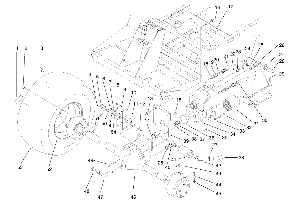 Front Axle & Transmission Assembly