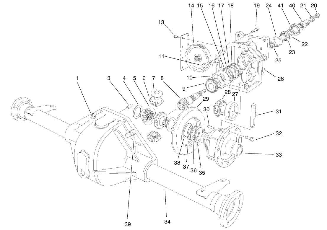 Front Axle Assembly No. 94-6933
