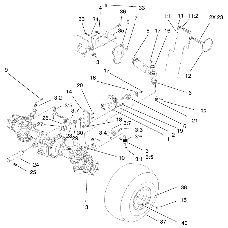 Rear Axle Installation Assembly