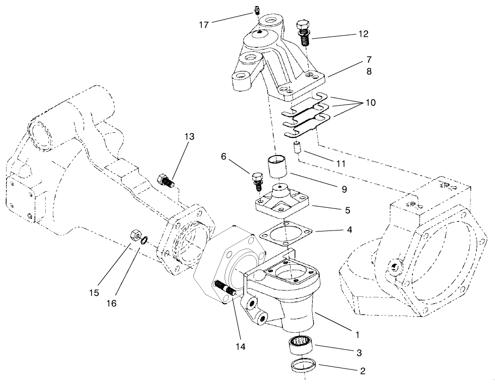 Rear Axle Assembly No. 98-3925 (continued) Bevel Gear Case Assembly