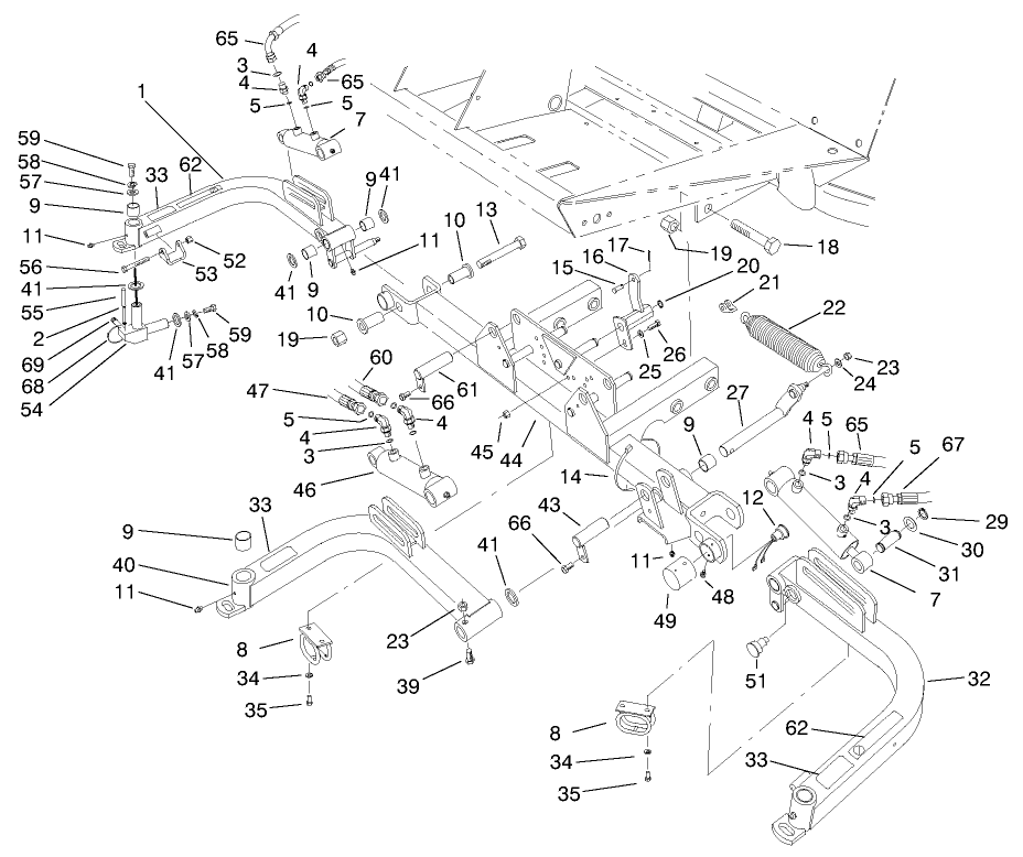 Front Lift Arms Assembly
