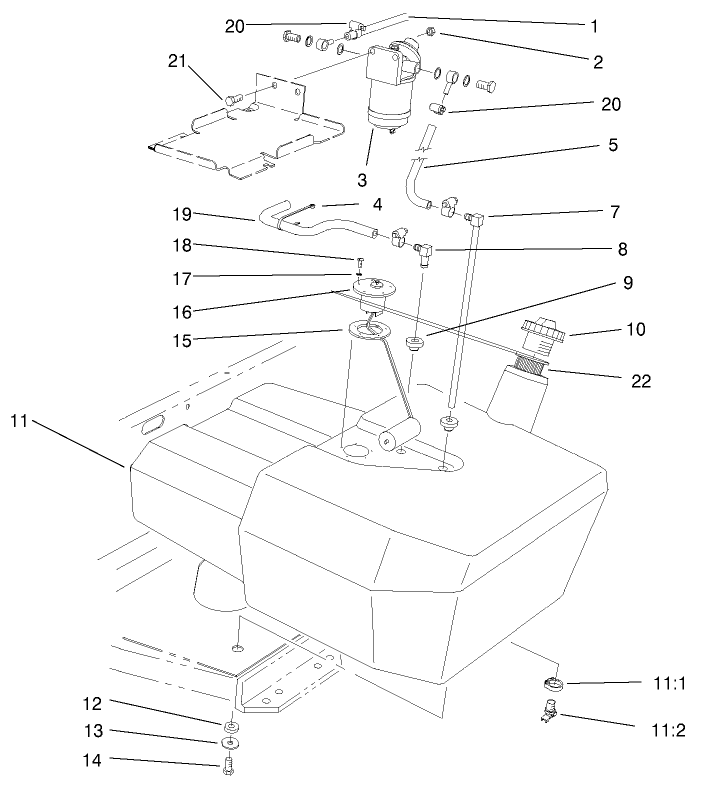 Fuel Tank And Filter Assembly