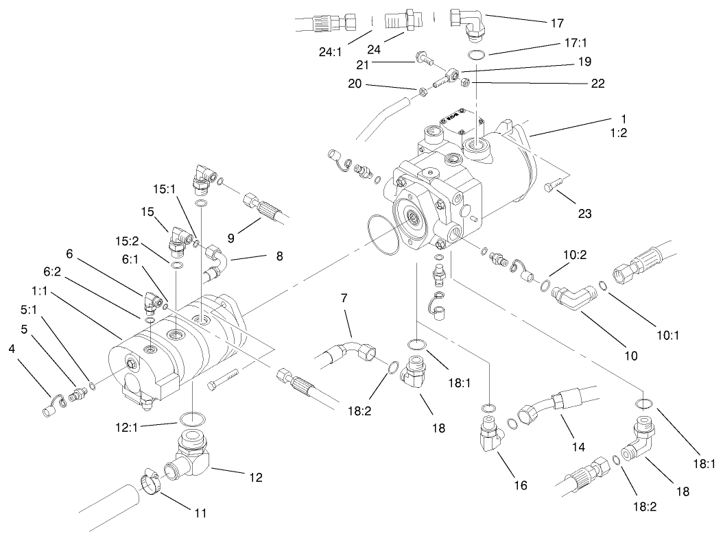 Hydraulic Pump Installation Assembly