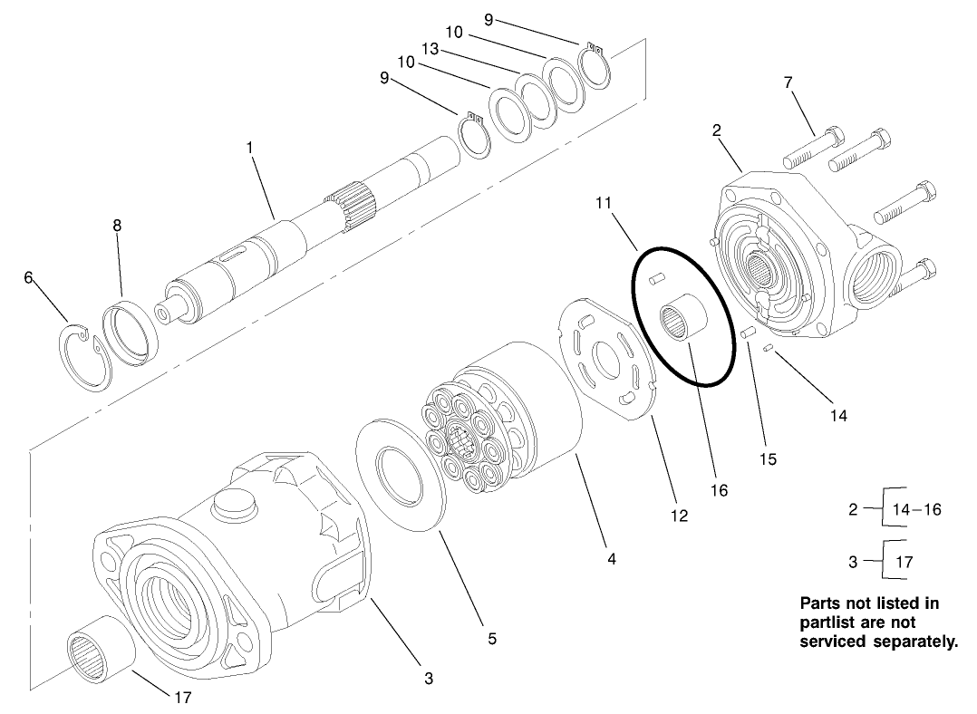 Hydraulic Motor Assembly #92-7386