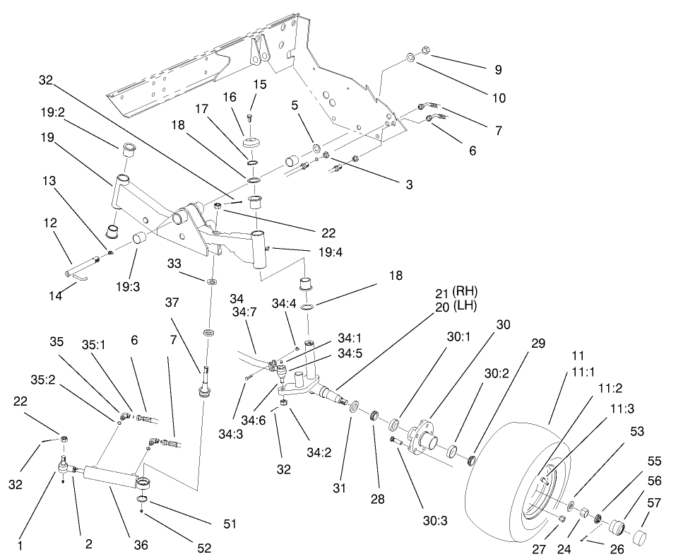 2wd-Rear Axle Assembly (model #03803)