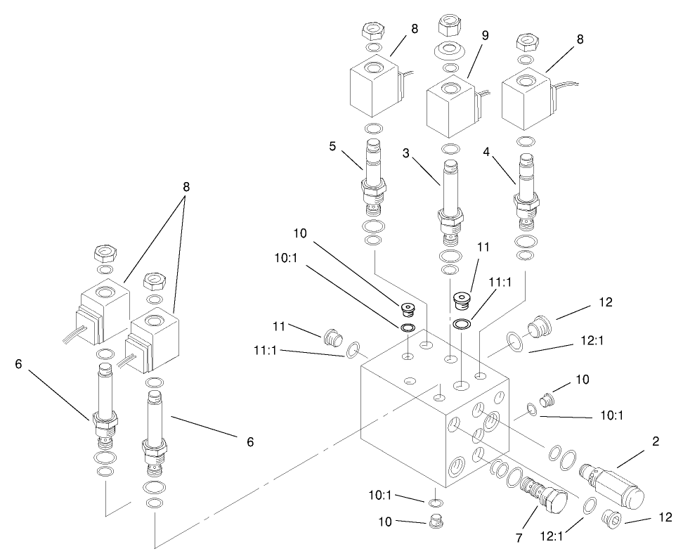 Rear Manifold Block Assembly #100-3797