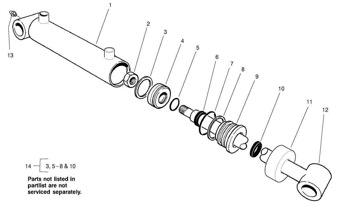 Hydraulic Cylinder Assmbly #99-6986