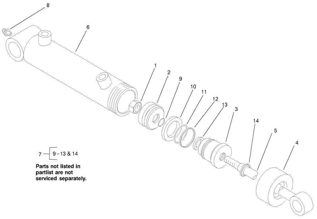 Hydraulic Cylinder Assembly #93-2650