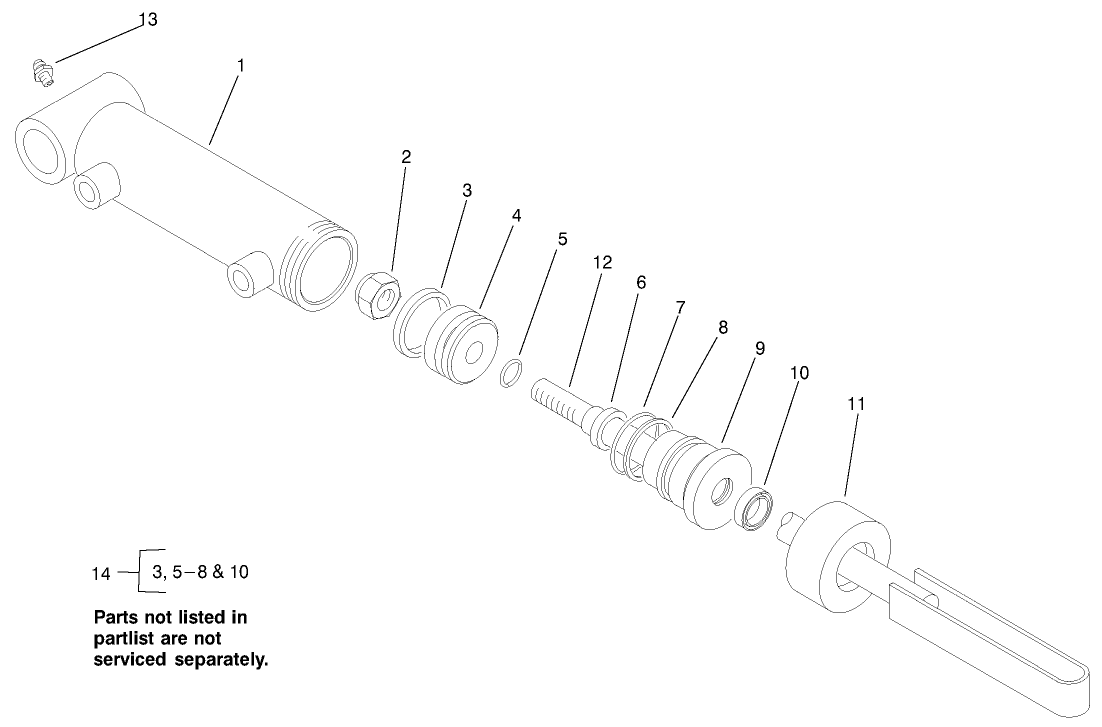 Hydraulic Cylinder Assembly #99-2550