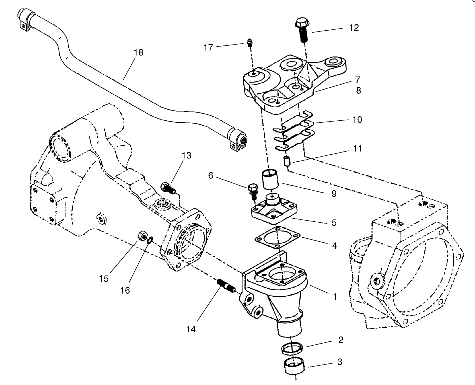 Rear Axle Assembly No. 100-3784 (continued) Bevel Gear Case Assembly