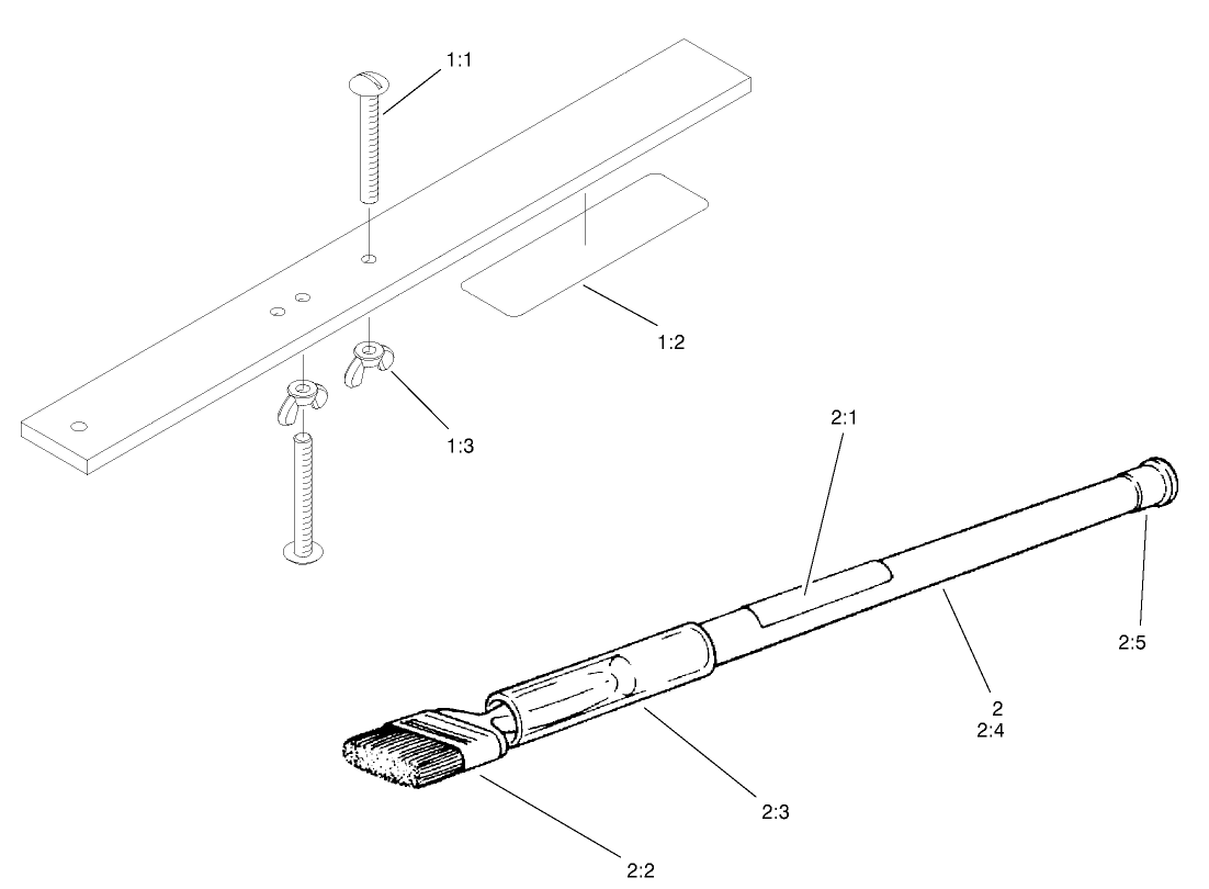 Gauge Bar And Backlapping Brush Assembly