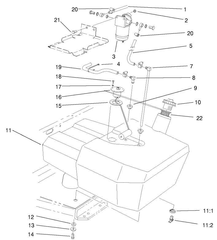 Fuel Tank And Filter Assembly