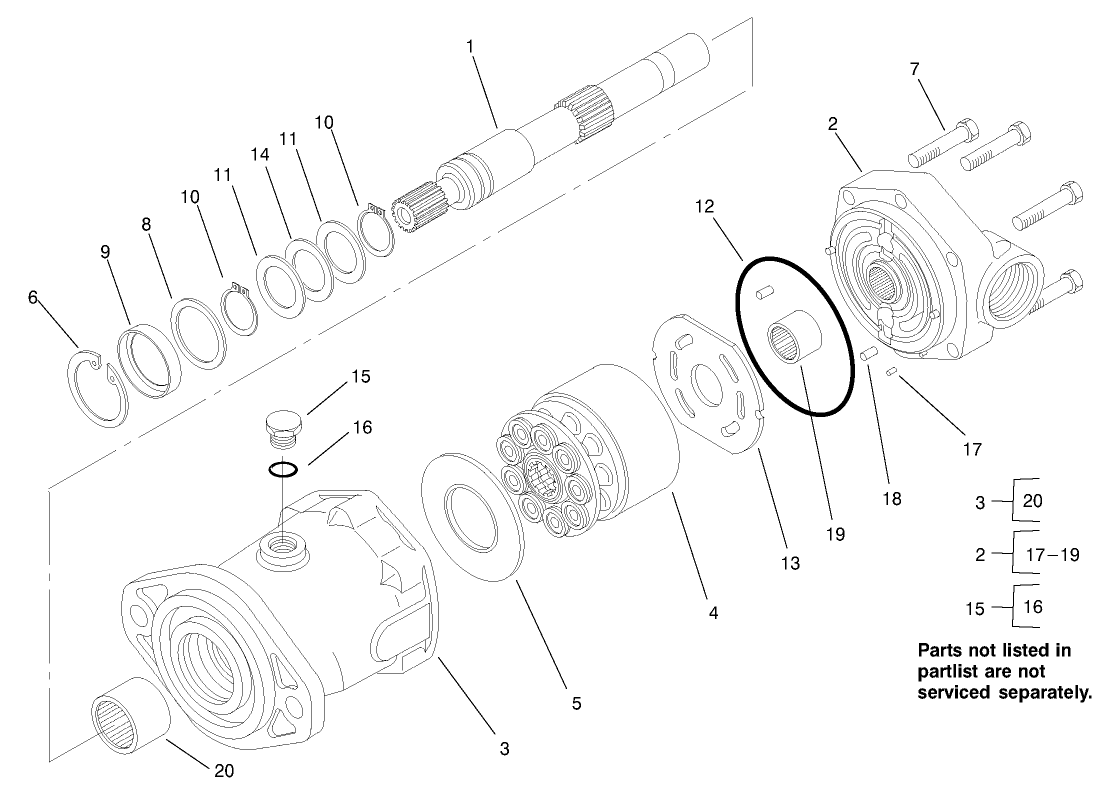 Rh-Hydraulic Motor Assembly #92-7385