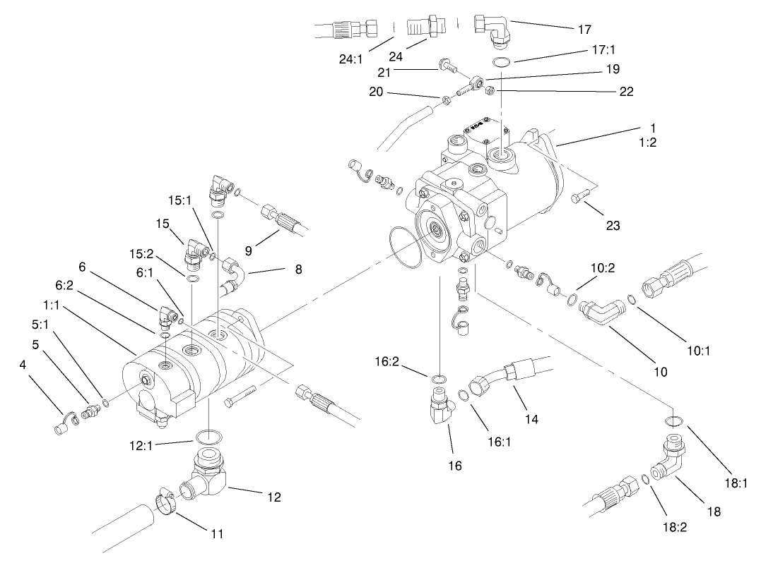 Hydraulic Pump Installation Assembly