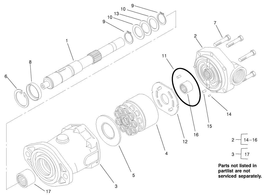Hydraulic Motor Assembly #92-7386