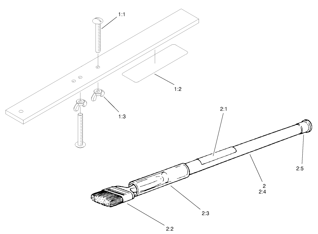 Gauge Bar And Backlapping Brush Assembly
