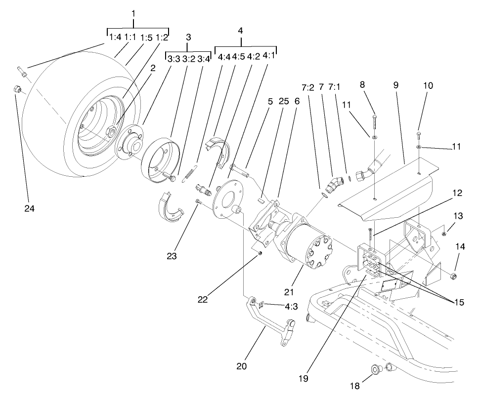 Front Wheel And Brake Assembly
