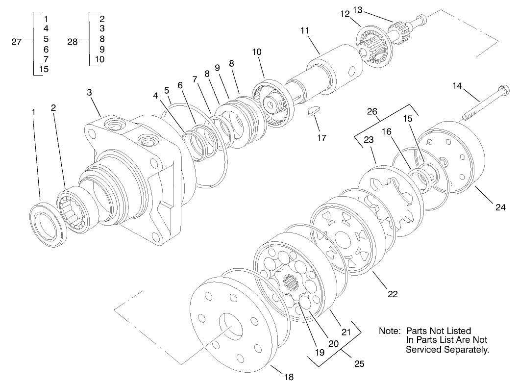 Hydraulic Drive Motor Assembly No. 92-9199