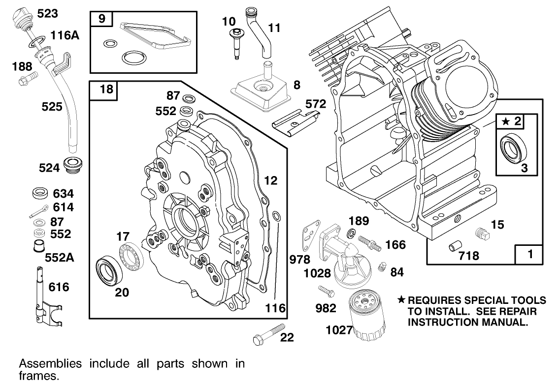 Engine Briggs & Stratton Model 303447-1179-E1