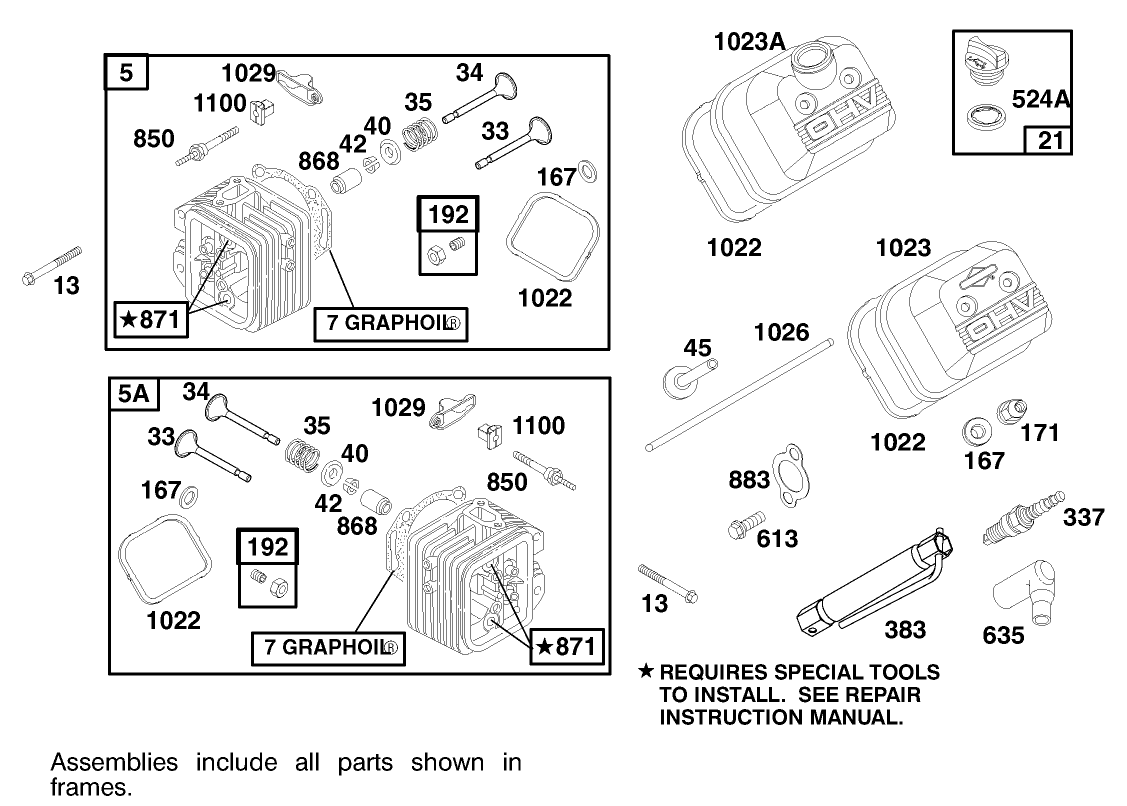 Engine Briggs & Stratton Model 303447-1179-E1