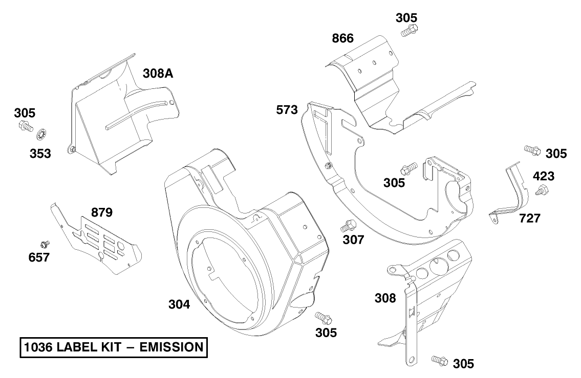 Engine Briggs & Stratton Model 303447-1179-E1
