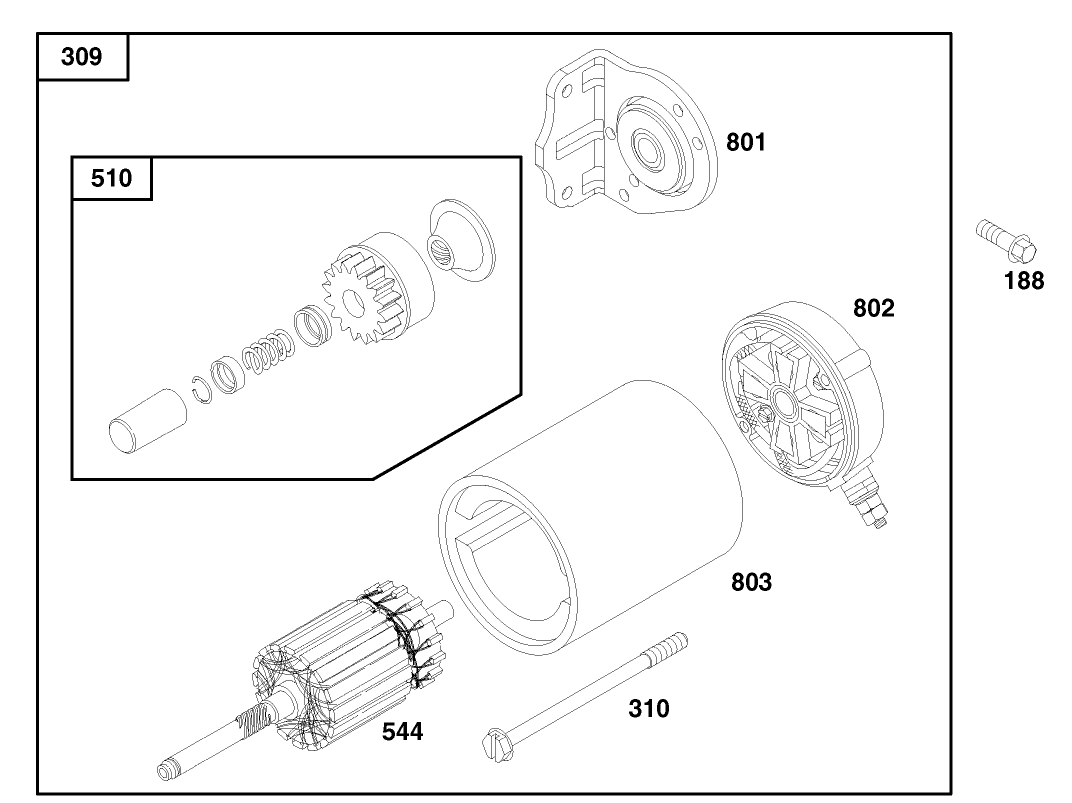 Engine Briggs & Stratton Model 303447-1179-E1