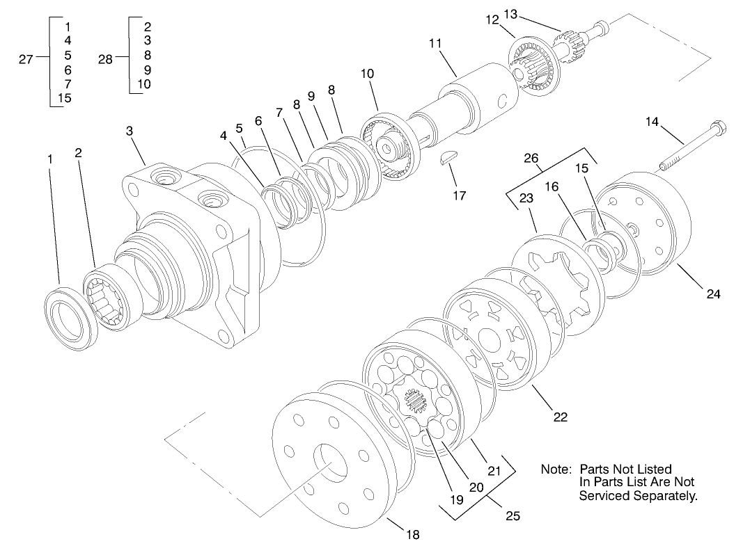 Hydraulic Drive Motor Assembly No. 92-9199