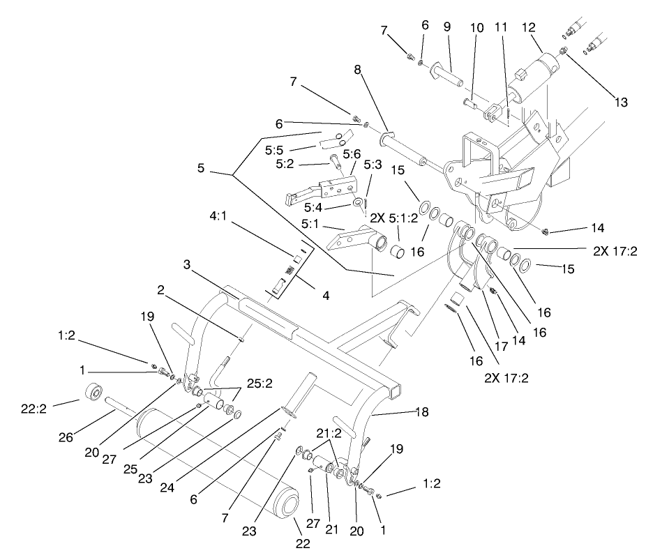 Pull Frame Assembly R.h.