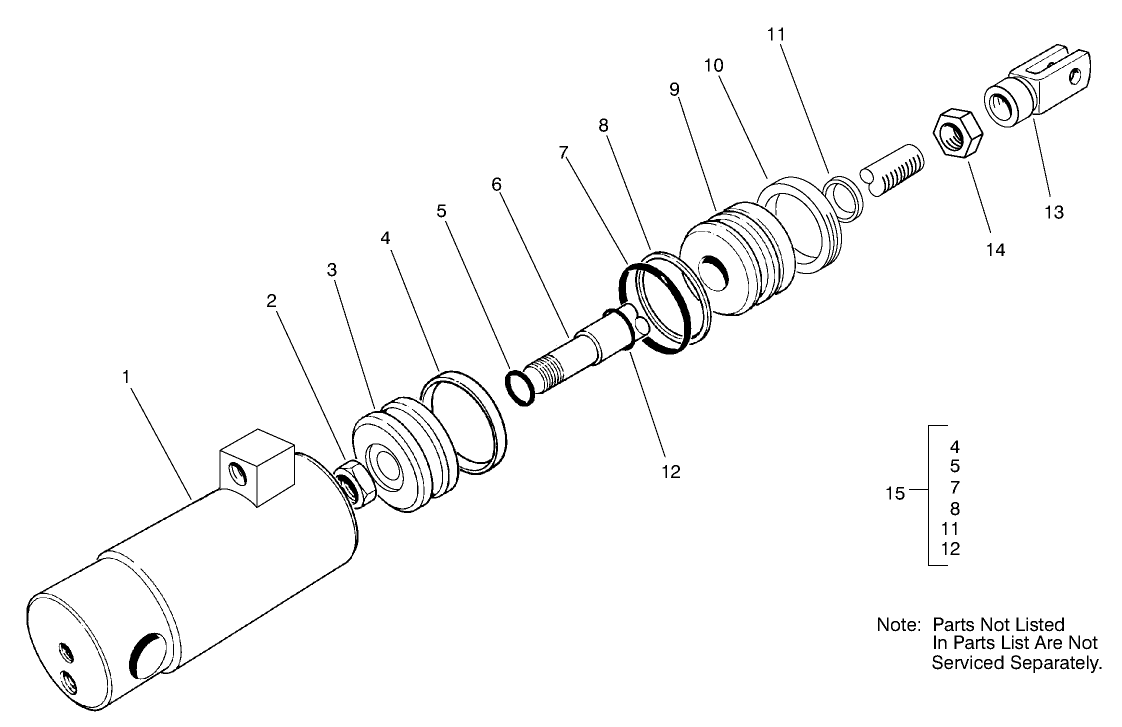 Hydraulic Cylinder Assembly No. 99-8159