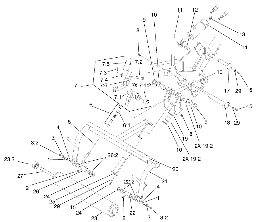 Pull Frame Assembly L.h.