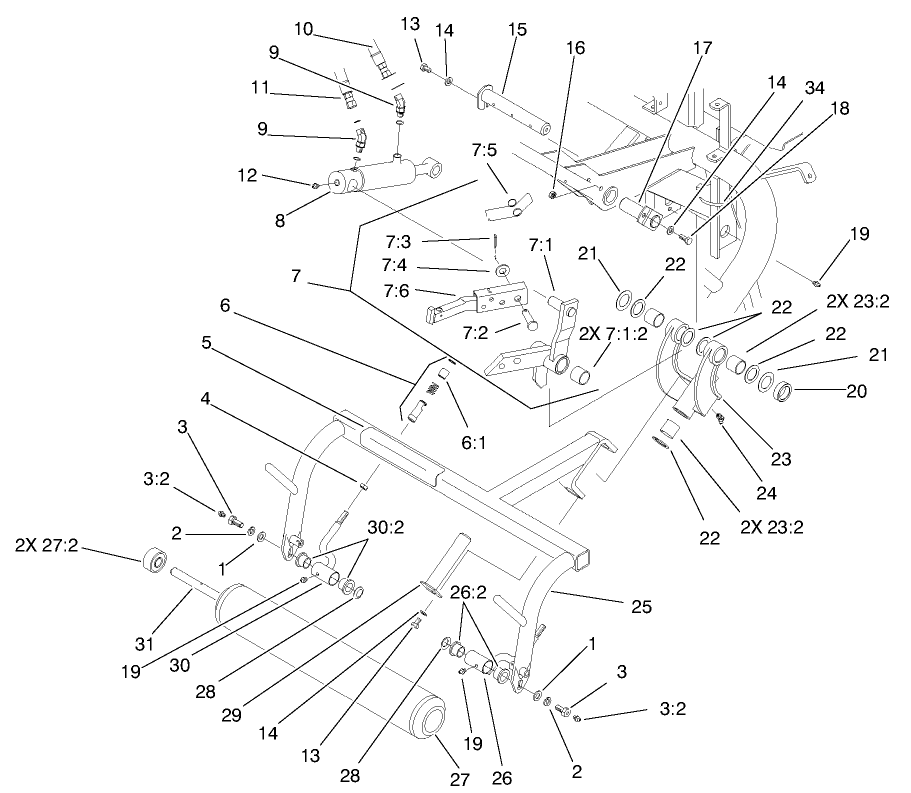 Pull Frame Assembly Rear