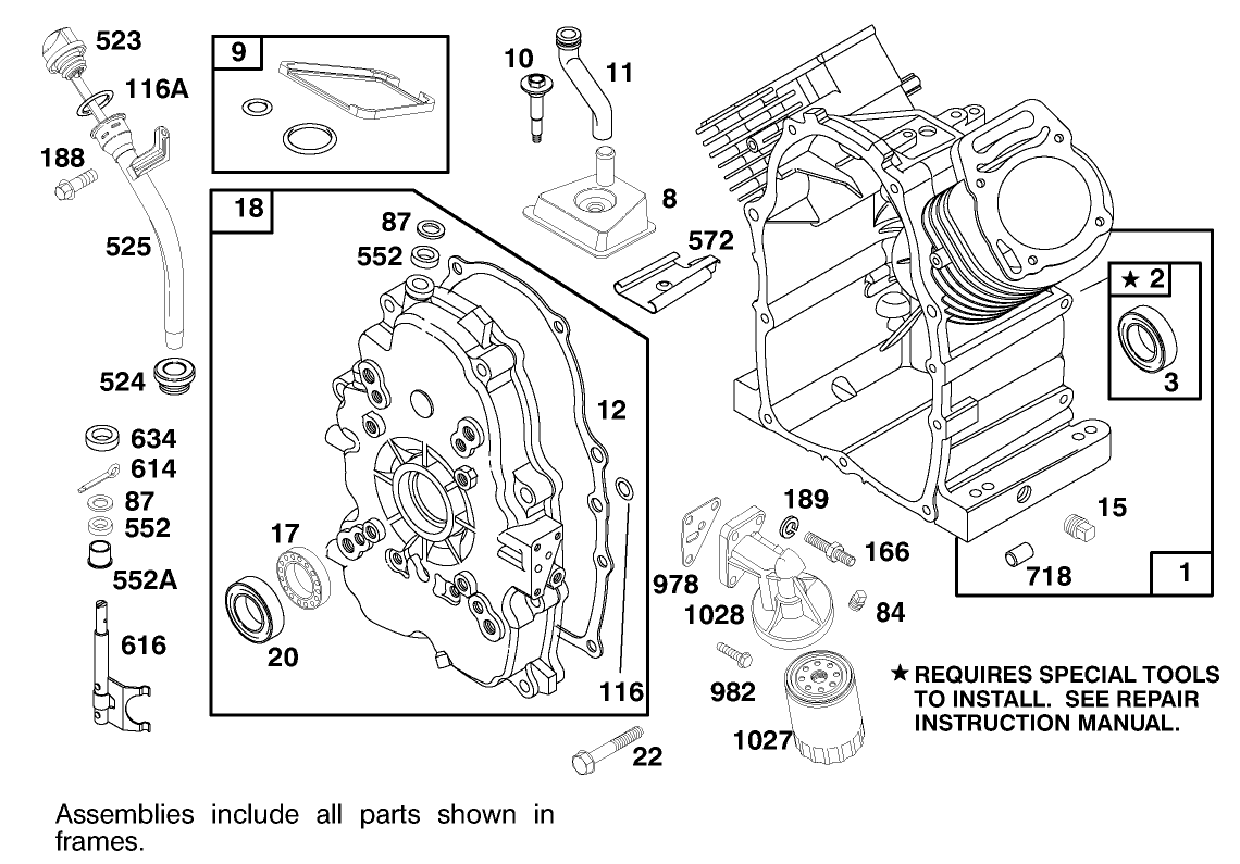 Engine Briggs & Stratton Model 303447-1179-E1