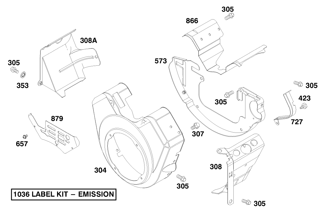 Engine Briggs & Stratton Model 303447-1179-E1