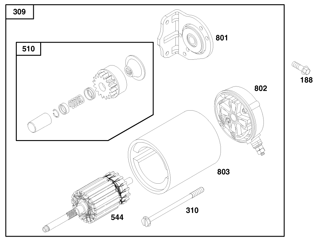 Engine Briggs & Stratton Model 303447-1179-E1