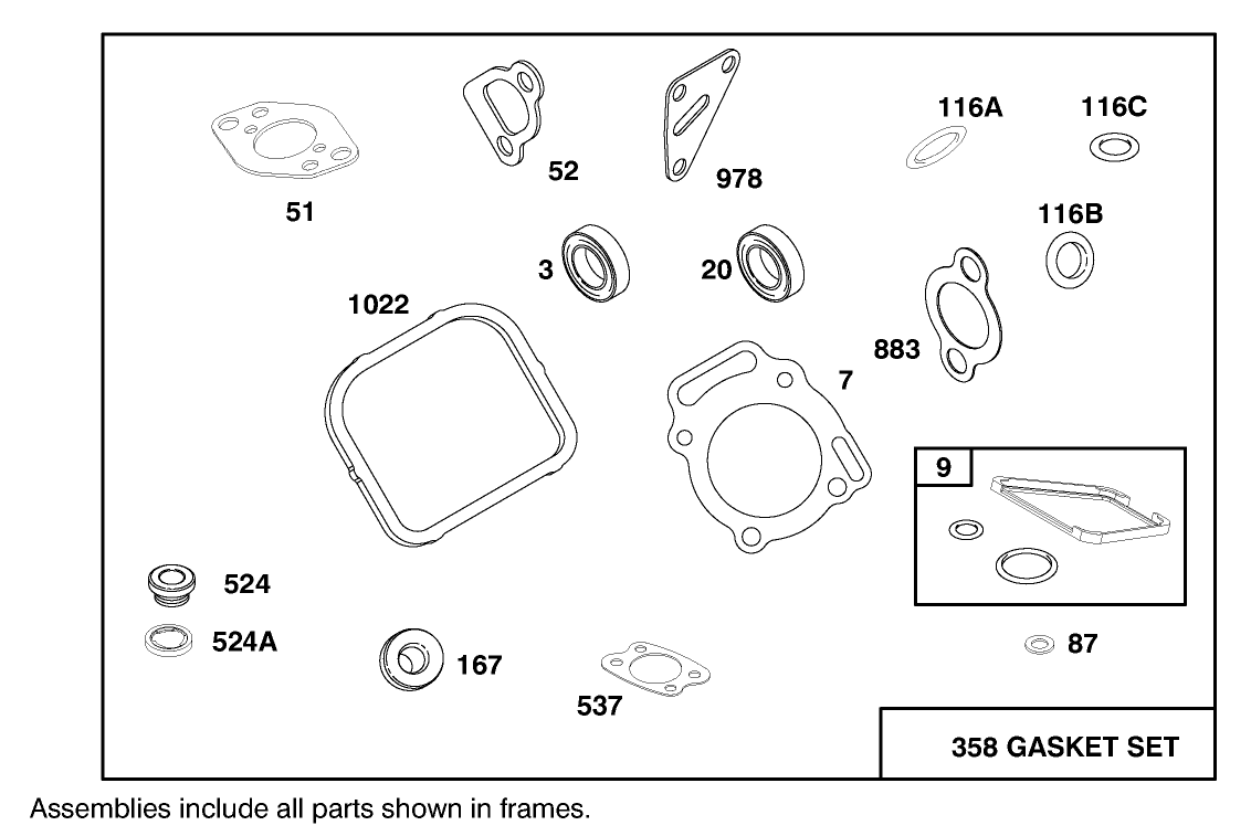 Engine Briggs & Stratton Model 303447-1179-E1