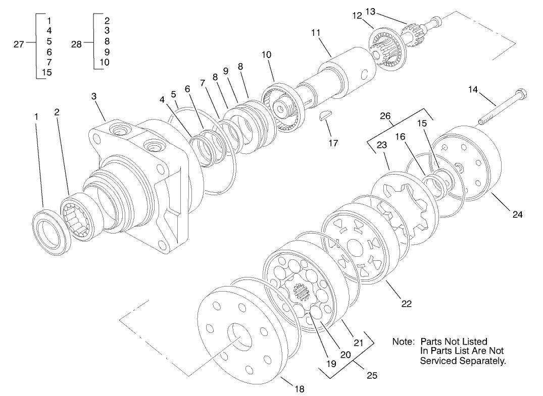 Hydraulic Drive Motor Assembly No. 92-9199