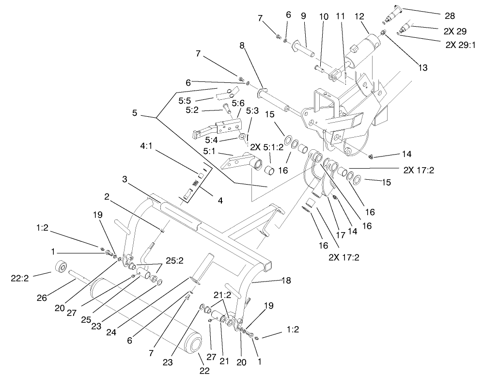Pull Frame Assembly R.h.
