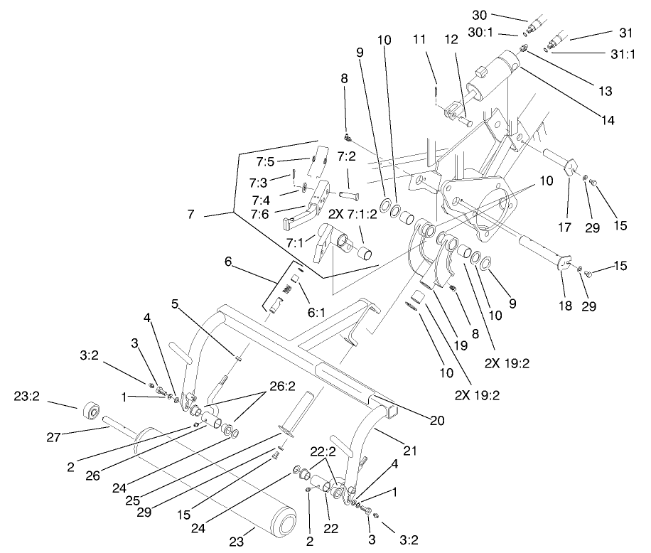 Pull Frame Assembly L.h.