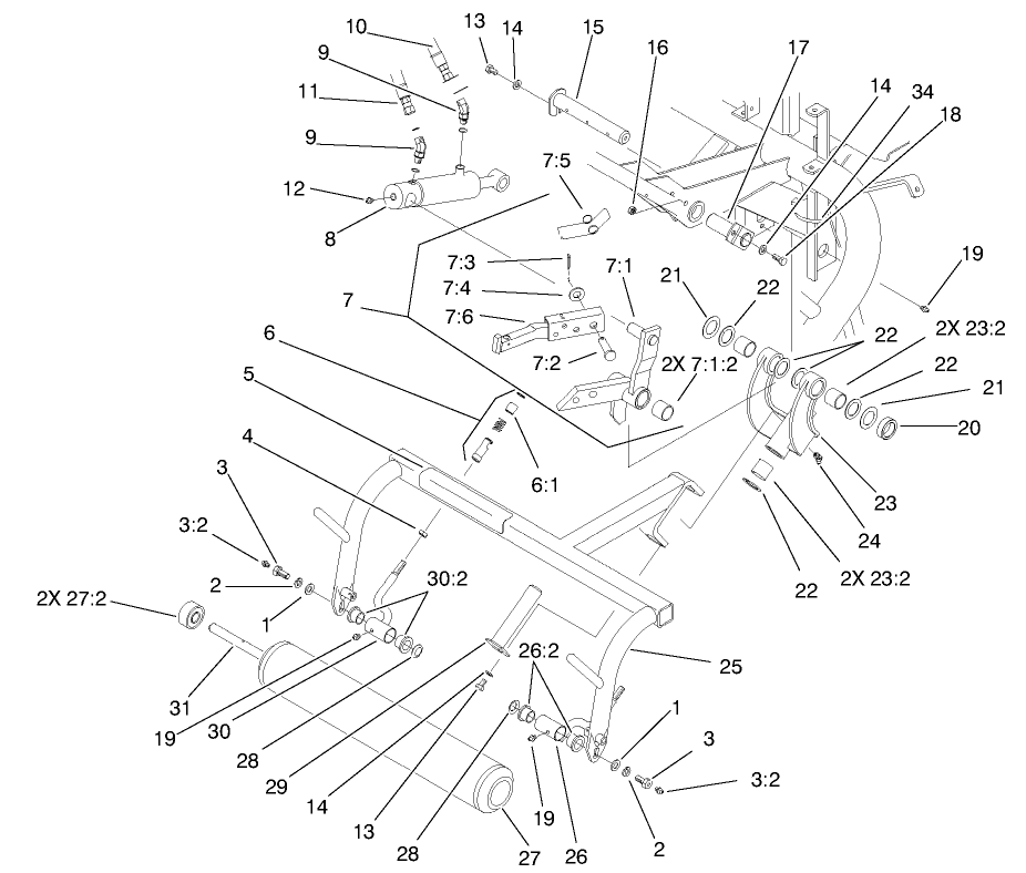 Pull Frame Assembly Rear
