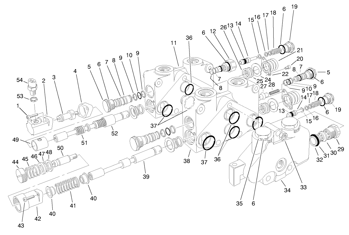 Control Valve Assembly No. 84-2203 (sections 1 & 2)