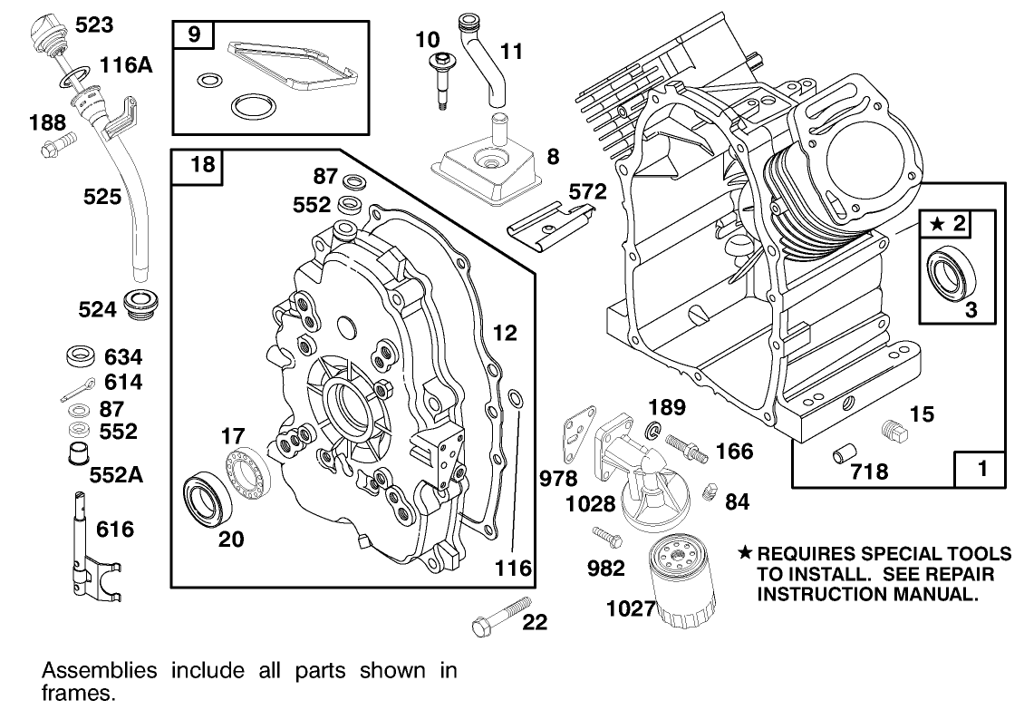 Engine Briggs & Stratton Model 303447-1179-E1