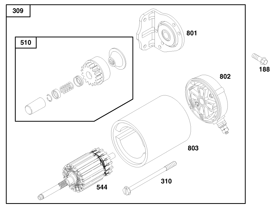 Engine Briggs & Stratton Model 303447-1179-E1