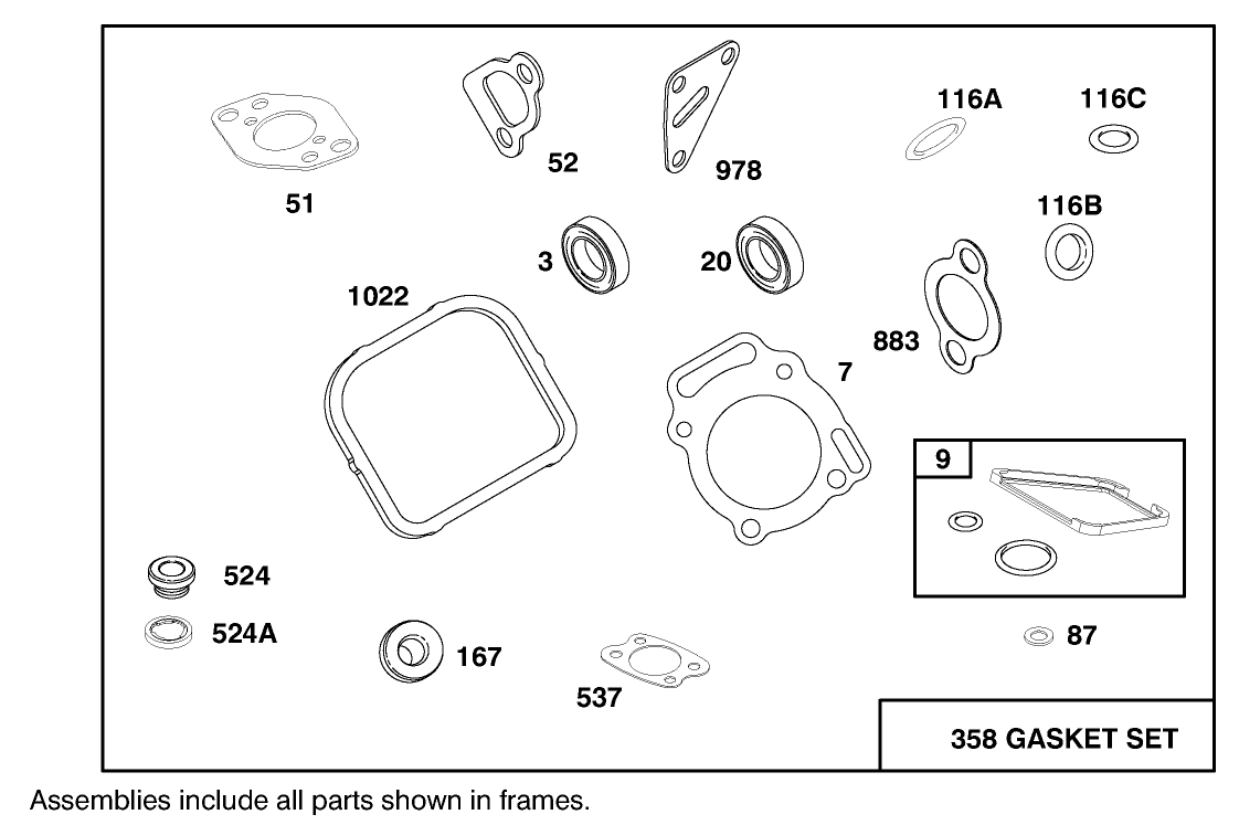 Engine Briggs & Stratton Model 303447-1179-E1