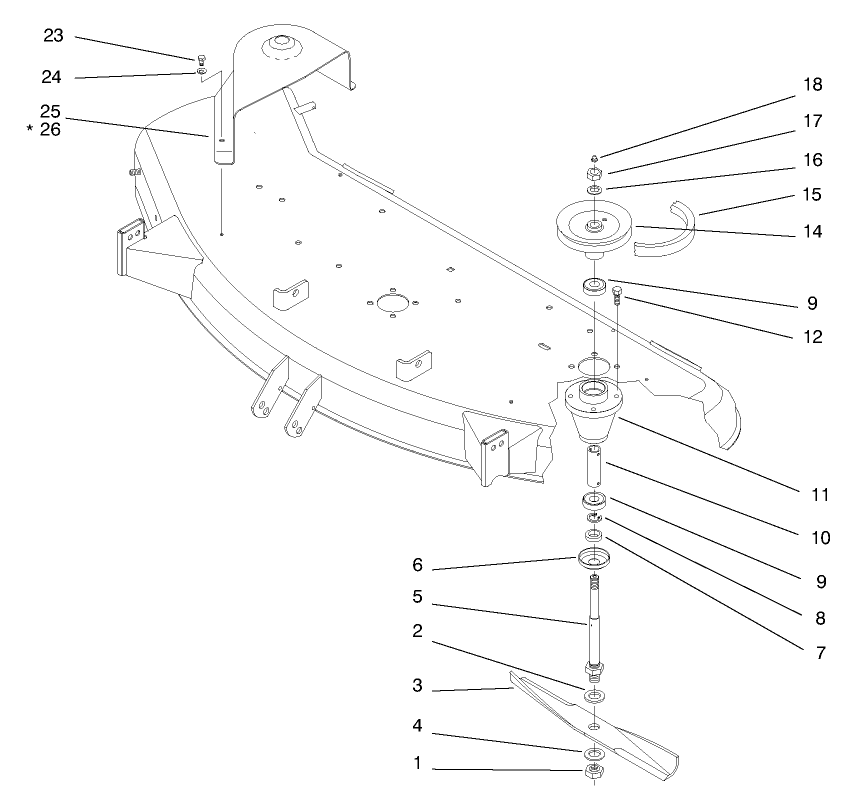 Spindle & Blade Assembly